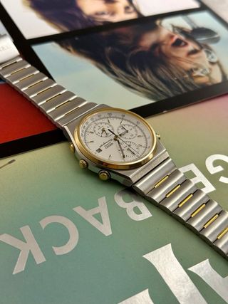 Seiko 7T32 Vintage Quartz Chronograph Alarm - 37mm