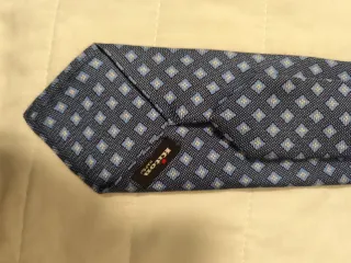 Cravatta Kiton Blu Fantasia Geometrica