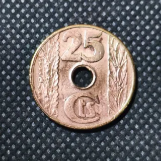 Monedas España 25 céntimos y 2,50 pesetas