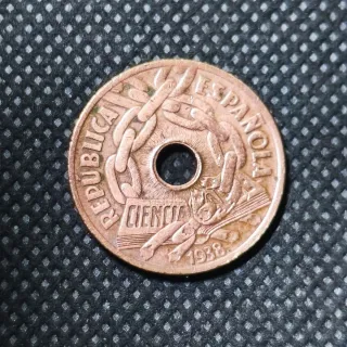 Monedas España 25 céntimos y 2,50 pesetas