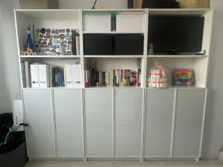 Estanterías Billy Ikea con Puertas Cristal Blanco