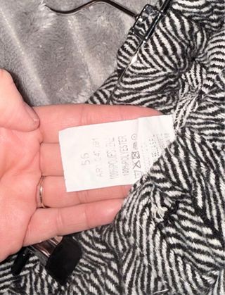 Pantalón palazzo estampado espiga