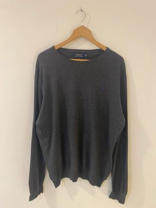 Polo Ralph Lauren Vintage Knit Sweater L Gris