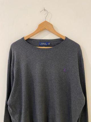 Polo Ralph Lauren Vintage Knit Sweater L Gris