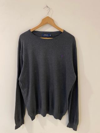 Polo Ralph Lauren Vintage Knit Sweater L Gris