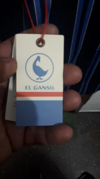 Americana El Ganso Rayas Azul y Blanco