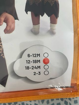 Disfraz Cavernícola Bebé 12-18 Meses