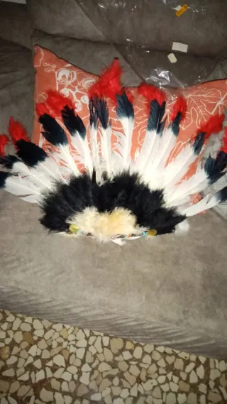 Tocado Plumas Indio Americano Nuevo