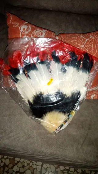 Tocado Plumas Indio Americano Nuevo