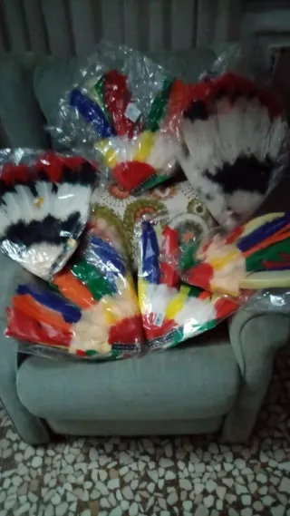 Tocado Plumas Indio Americano Nuevo