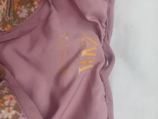 Chaqueta flores acolchada niña