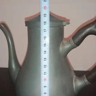 Caffettiera in peltro anni '70