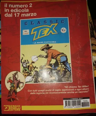 Classic Tex n°1 a color e manuali Tex fumetto