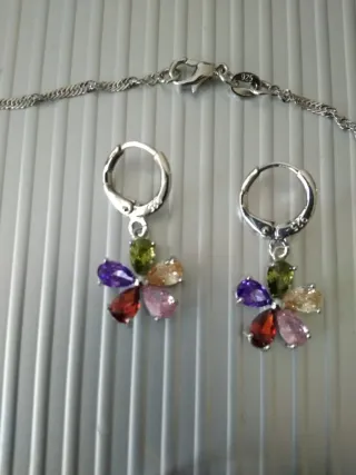 Set Gioielli Fiore Multicolore