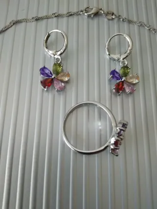 Set Gioielli Fiore Multicolore