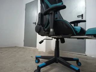 Silla Gamer Negra y Azul