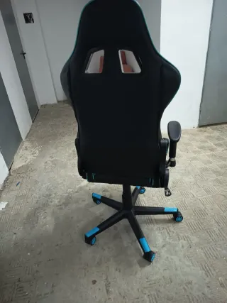 Silla Gamer Negra y Azul