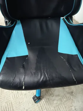 Silla Gamer Negra y Azul