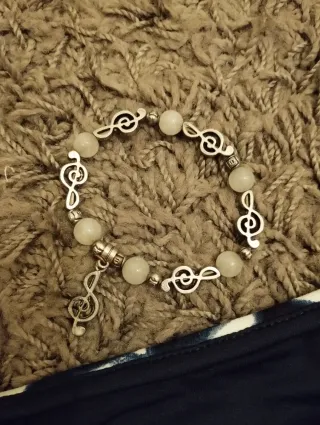 Falda midi estampada azul y blanca