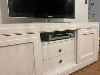 Mueble TV madera 150cm blanco