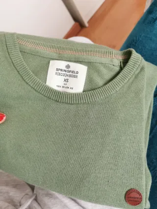 Jersey Springfield verde tallas hombre