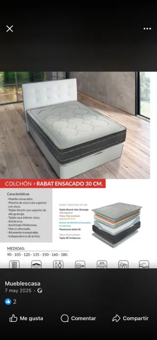 Colchones + canapés + cabezales + mesitas