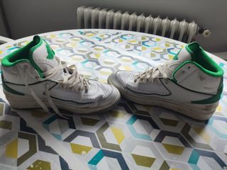 Zapatillas Jordan Blancas y Verdes