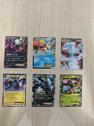 Lote 6 Cartas Pokémon EX