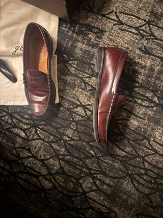 Mocasines J. Crew Burdeos Talla 44