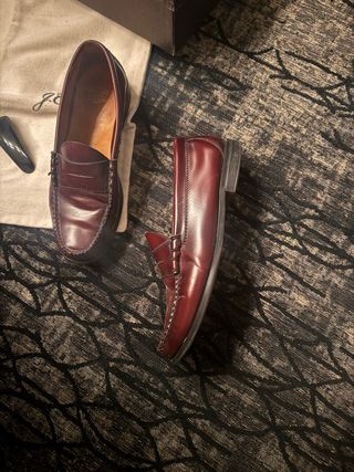 Mocasines J. Crew Burdeos Talla 44