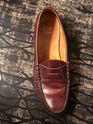 Mocasines J. Crew Burdeos Talla 44