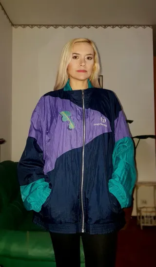 Giacca Sergio Tacchini colorata. vintage.