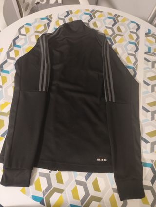 Chaqueta Adidas Negra y Gris