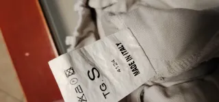 Pantaloni ampi donna beige