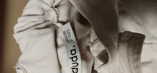 Pantaloni ampi donna beige