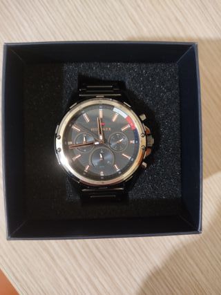 Orologio Tommy Hilfiger Mason Uomo Nero Oro