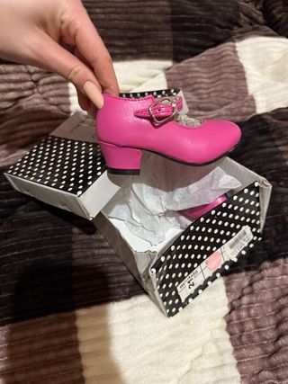 Tacon flamenco niña rosa