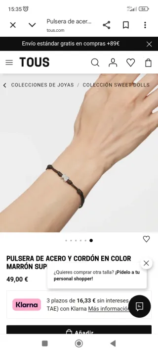 Pulsera Tous original.