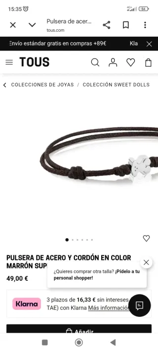 Pulsera Tous original.