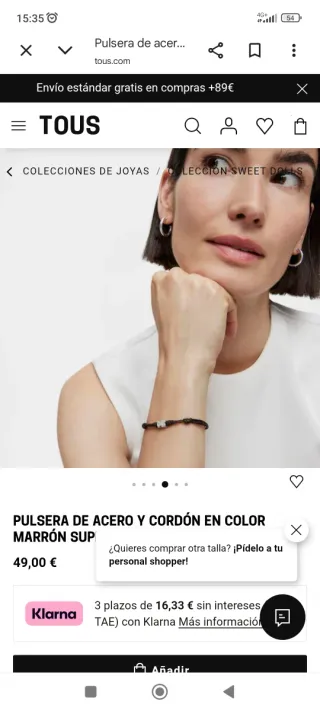 Pulsera Tous original.