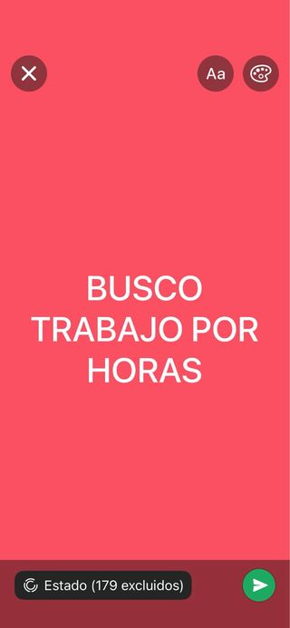 Busco trabajo por las mañanas.