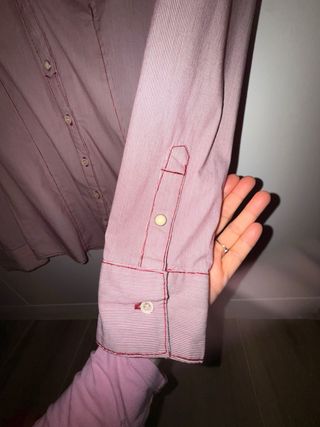 Camisa Bershka rayas rojas y blancas Talla S