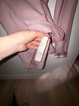 Camisa Bershka rayas rojas y blancas Talla S