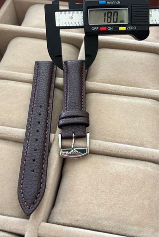 Correa de reloj en piel de becerro para Longines