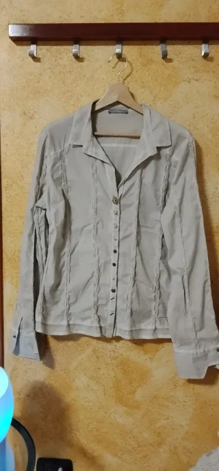 Camicia elegante donna beige
