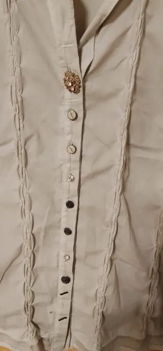 Camicia elegante donna beige