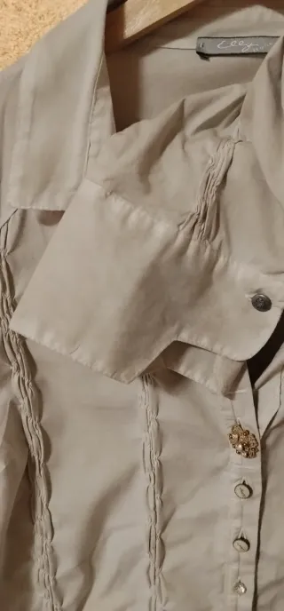 Camicia elegante donna beige