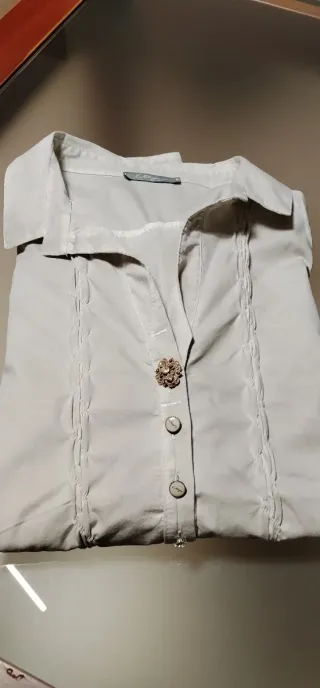 Camicia elegante donna beige