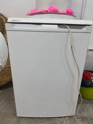 Nevera pequeña blanca
