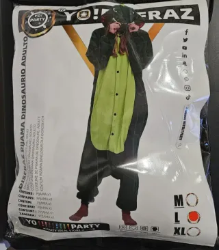 Disfraz Dinosaurio o dragon Adulto Talla L chica